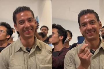 安華貼身保鏢「馬尾哥」爆紅 比愛心視頻一夜破百萬