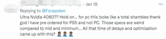 《Forspoken》配置過高引熱議 網友：不是優化不行？