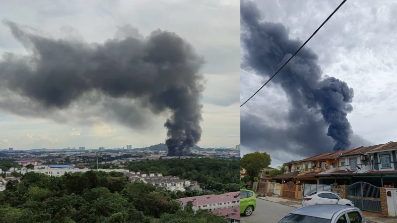 雪州無拉港工業區火災  尚未知曉失火原因