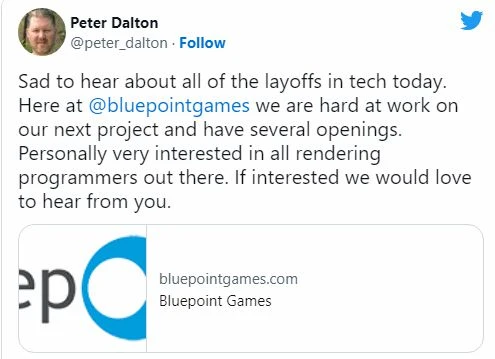 藍點工作室正在努力開發新作 將在時機成熟時公布