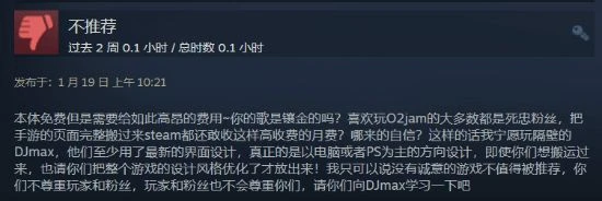 《勁樂團OL》成Steam評價最差遊戲：好評率僅4%