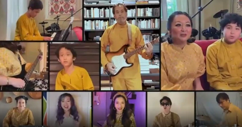 凱里一家「夾band」演唱　祝賀開齋節快樂