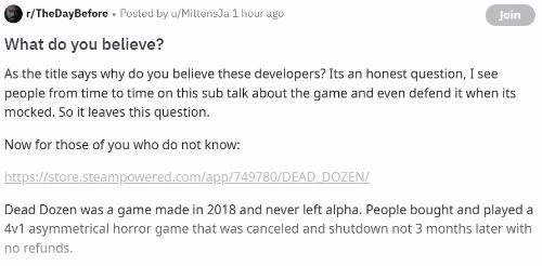 《浩劫前夕》從Steam平台下架？開發者：只是小BUG