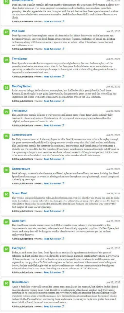 《死亡空間RE》進入M站必玩榜單 均分89好評如潮