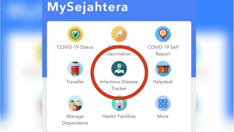 MySejahtera添新功能  用戶可查社區內病例