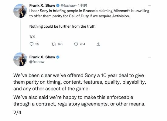 微軟高管回懟索尼：別亂說 我們有《COD》10年協議