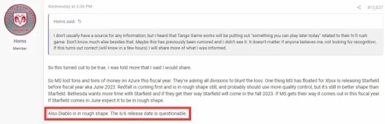 曝《暗黑4》還很「粗糙」：6月發售有點難