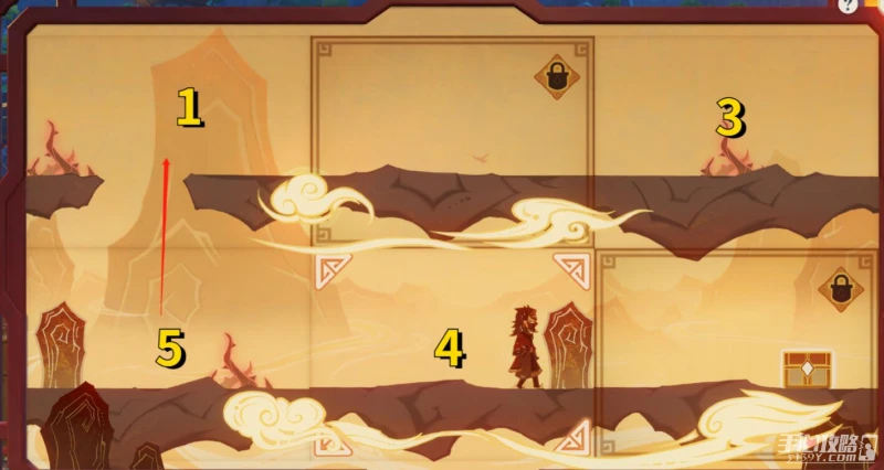 《原神》紙映成戲翻山第三場怎麼過