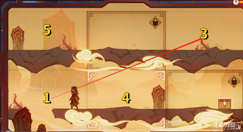 《原神》紙映成戲翻山第三場怎麼過