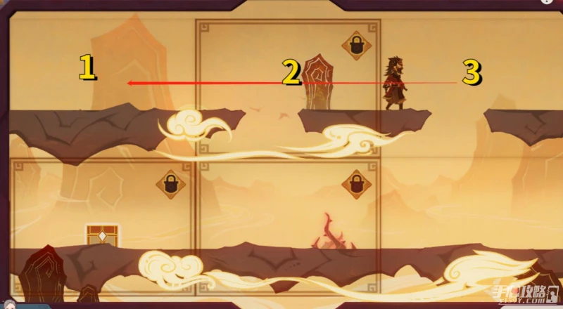 《原神》紙映成戲翻山第二場怎麼過