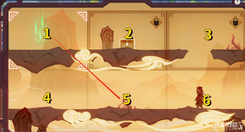 《原神》紙映成戲越嶺通關攻略