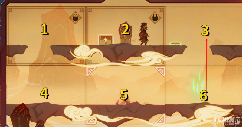 《原神》紙映成戲越嶺通關攻略