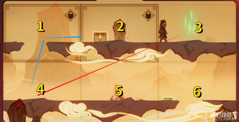 《原神》紙映成戲越嶺通關攻略