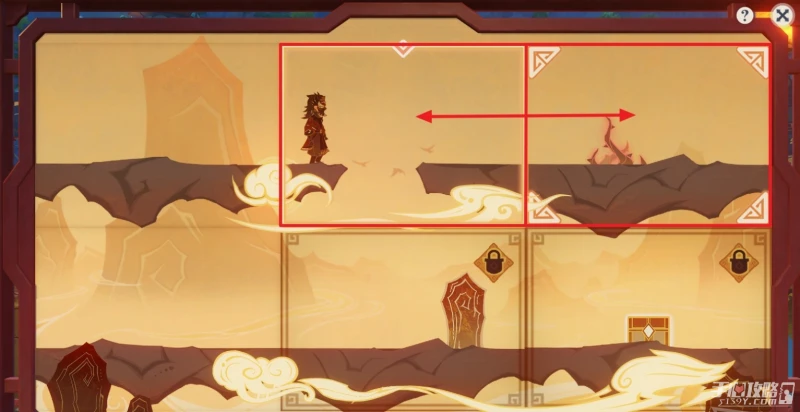 《原神》紙映成戲翻山全關卡攻略