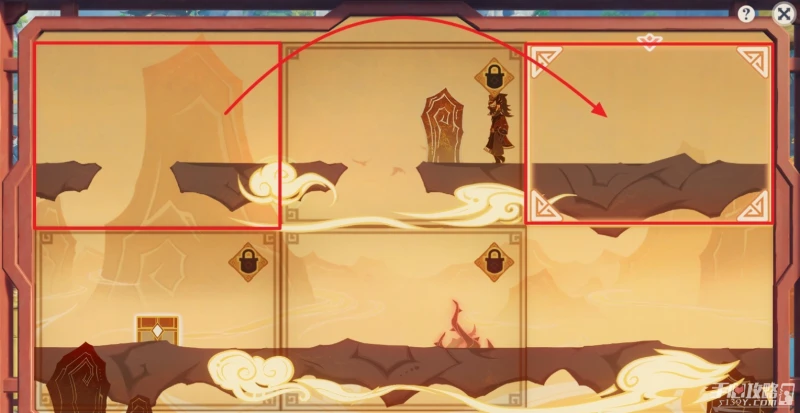 《原神》紙映成戲翻山全關卡攻略