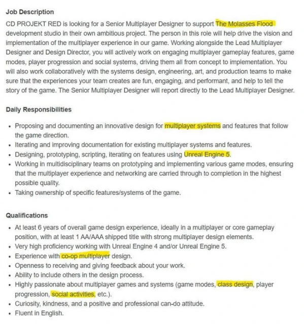 《巫師》系列新作將使用虛幻5引擎開發