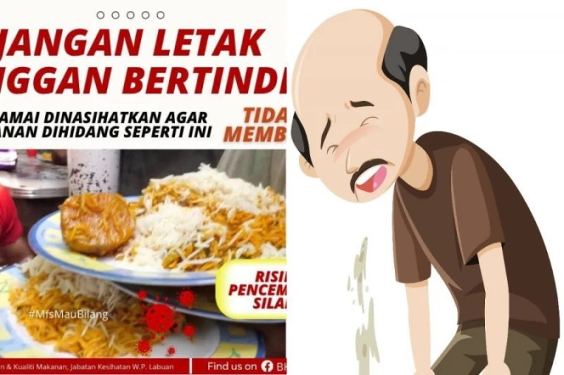 食物盤子層層疊放 衛生局:恐導致食物中毒