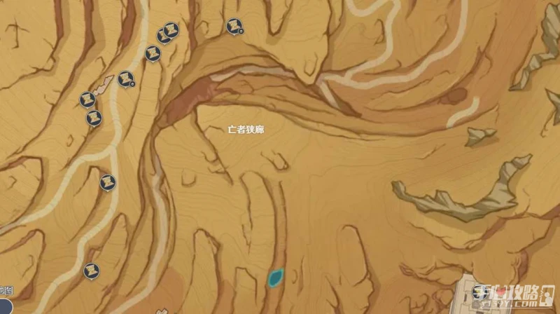 《原神》亡者狹廊聖章石位置