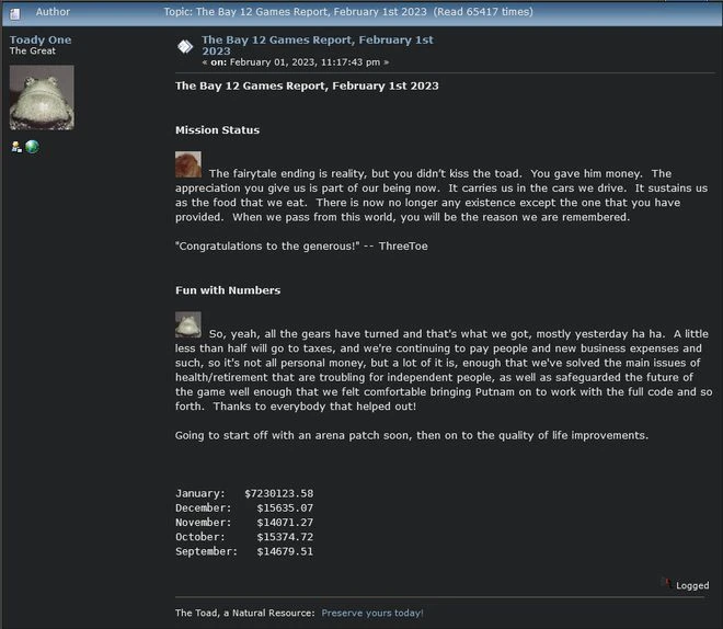 《矮人要塞》一月收入高達723萬美元