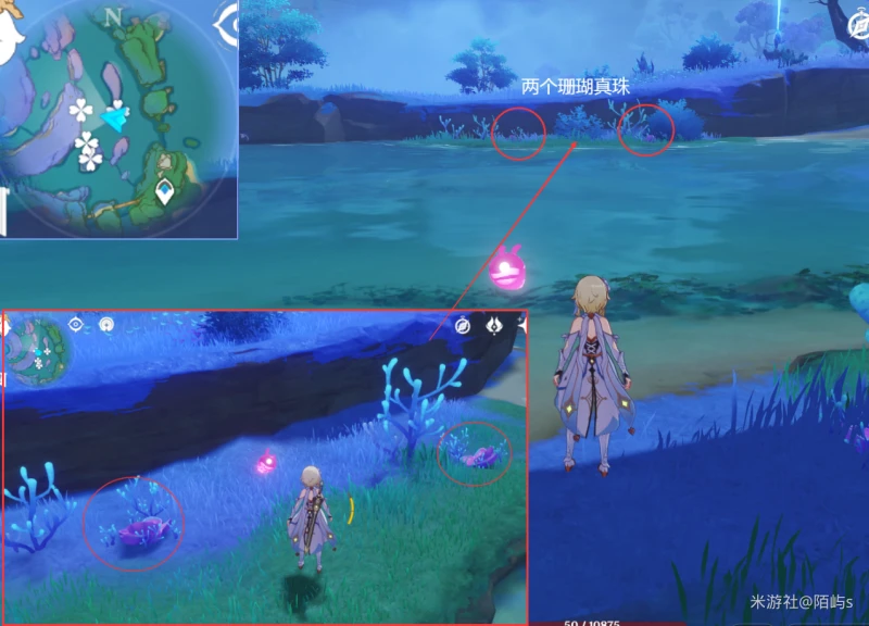 原神珊瑚真珠採集路線2023