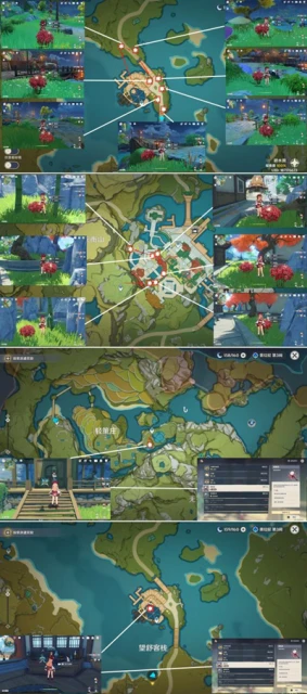 原神霓裳花採集路線一覽 38朵位置分享