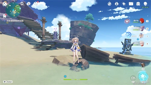 原神孤獨的海獸解謎方法