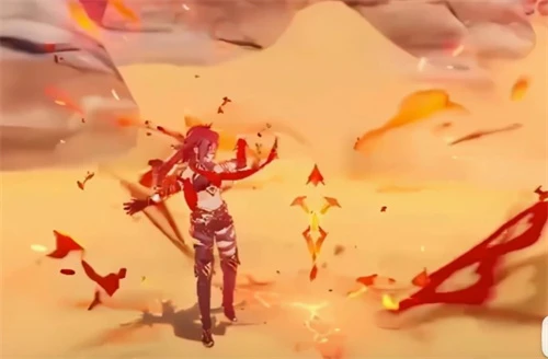 原神迪希雅幾秒掛一次火