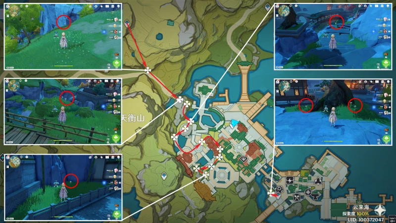 原神琉璃百合收集路線