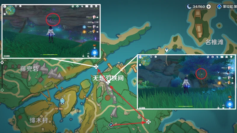 原神鬼兜蟲收集路線