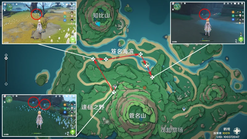 原神幽燈蕈收集路線