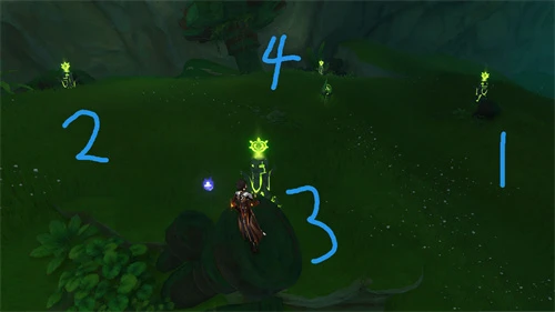 原神降諸魔山四個草元素方碑怎麼解