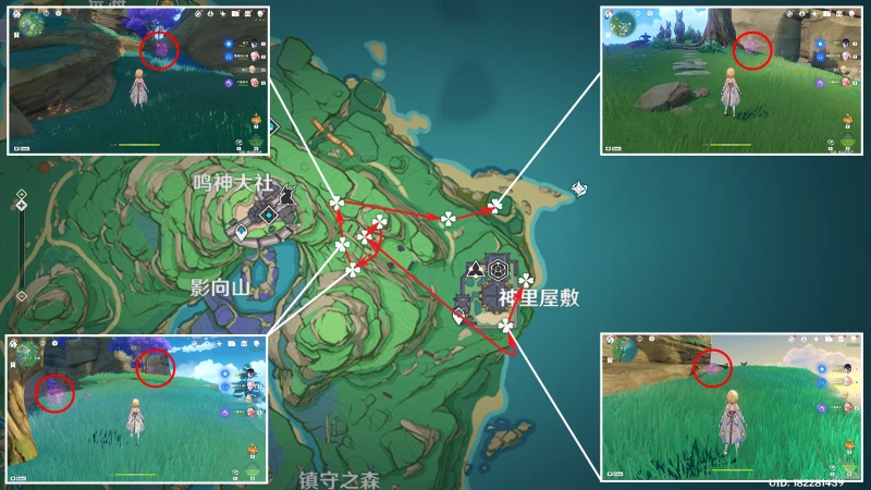 原神緋櫻繡球收集路線