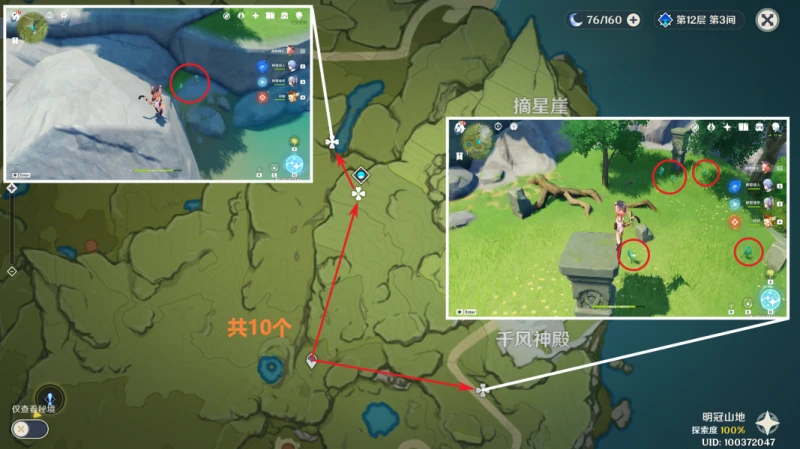 原神小燈草收集路線