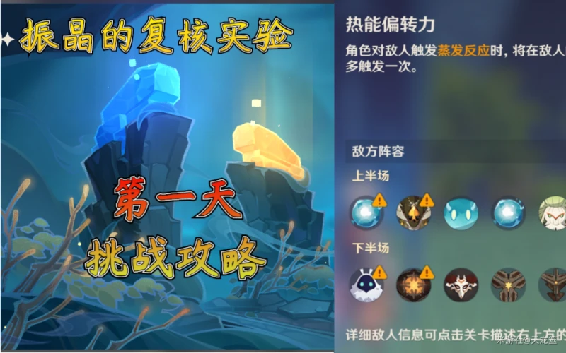 原神3.5振晶的覆核實驗第一天怎麼過