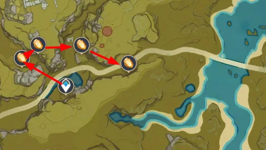 原神石珀採集地點地圖位置