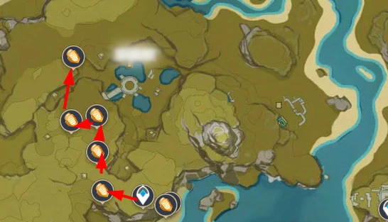 原神石珀採集地點地圖位置