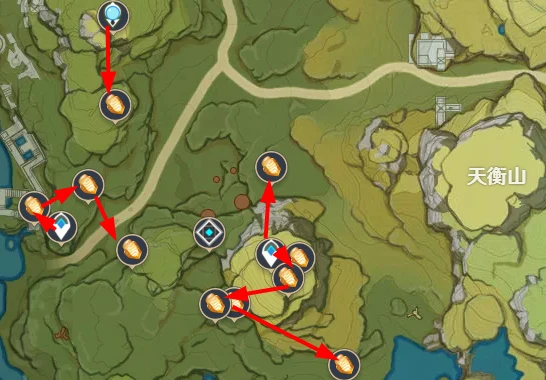 原神石珀採集地點地圖位置