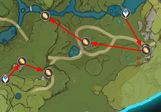 原神石珀採集地點地圖位置