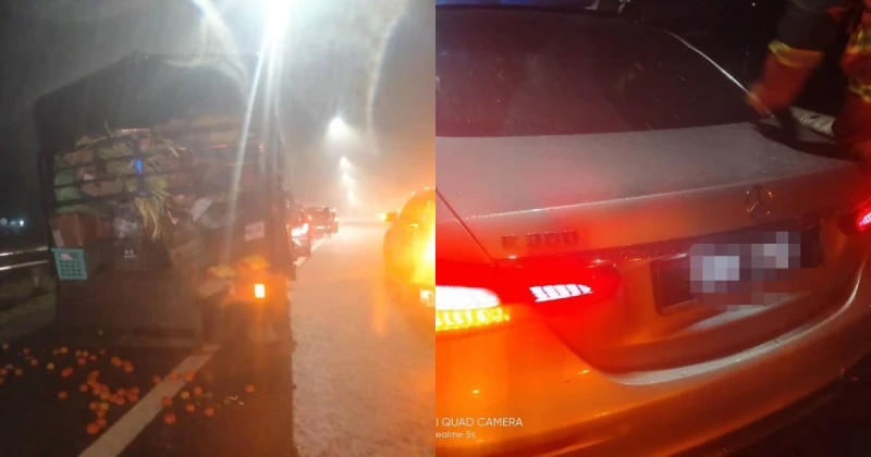 羅里為閃避車禍遭馬賽地追尾　轎車司機重傷入院