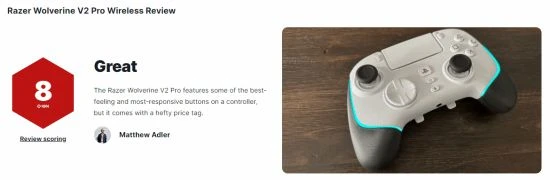 雷蛇PS5手柄IGN 8分：強悍性能免不了有昂貴的價格