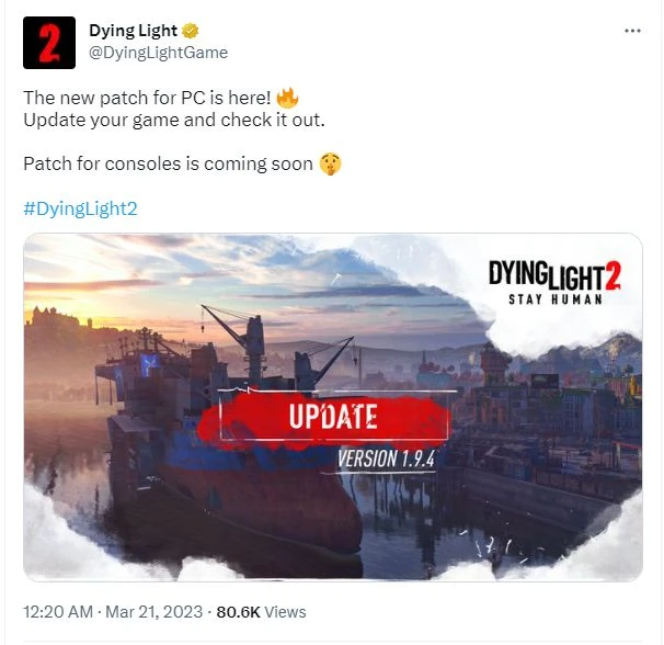 《消逝的光芒2》現已完全支持Steam Deck