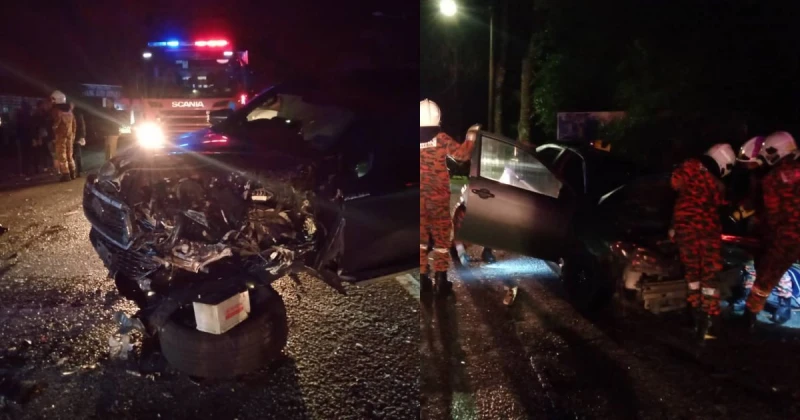 四驅車轎車相撞致3人傷　女乘客受困傷重送院治療