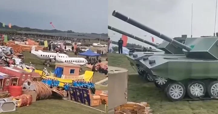 清明祭祀海陸空紙紮品連坦克車都有 網民:可以組隊去打戰