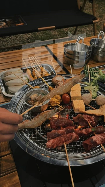 來「露營吧」！ 戶外營地吃燒烤火鍋涼爽又愜意