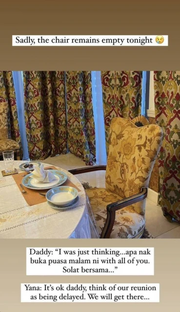 納吉女兒望家中空椅觸景生情　「今夜椅子仍然是空的」