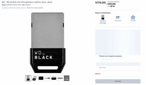 西數疑似為XBOX生產存儲拓展卡 1TB售價180美元