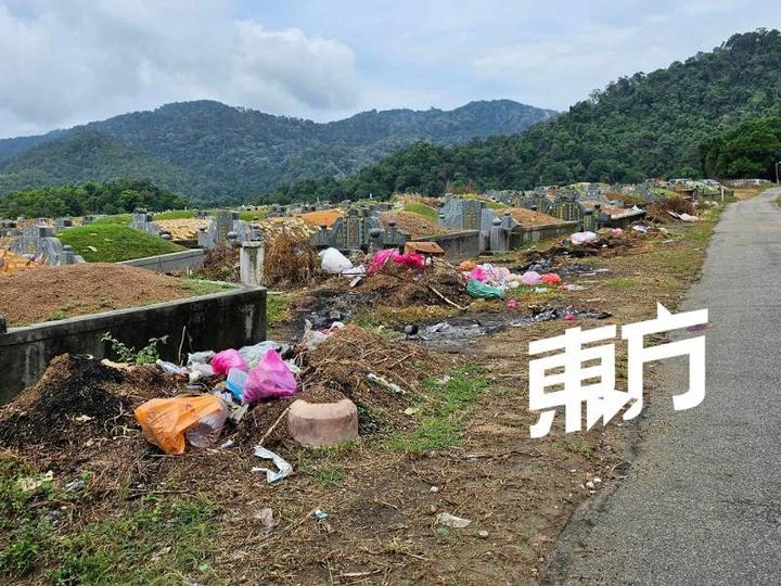 清明掃墓盡孝道　離開時留下滿地塑料垃圾