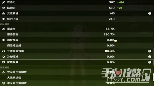 《原神》0命納西妲畢業面板一覽