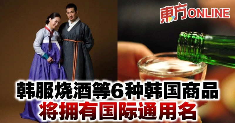韓服燒酒等6種韓國商品　將擁有國際通用名