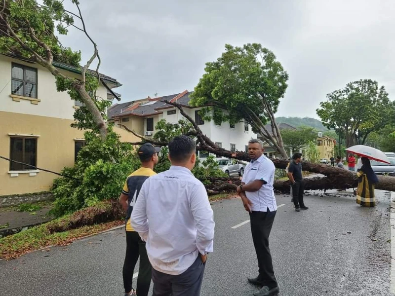 狂風暴雨來襲　齋戒月市集百個攤位被毀